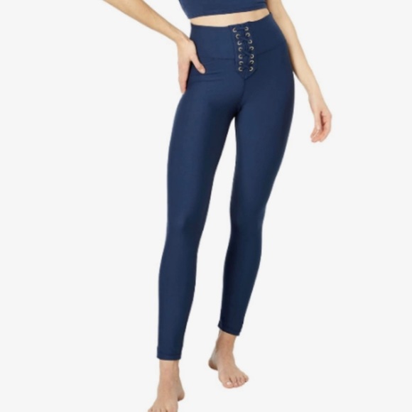 WeWoreWhat Pants - Revolve WeWoreWhat Lace Up Legging, Navy, Medium, NWT